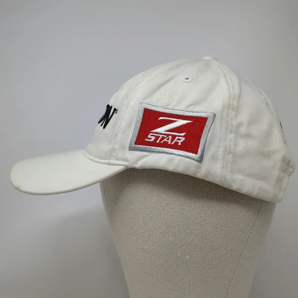 Srixon Baseball Cap White One Size Z-STAR Golf Logo Cotton Slideback Sport Hat